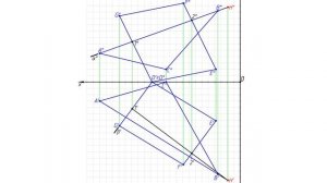 Построение линии пересечения двух плоскостей