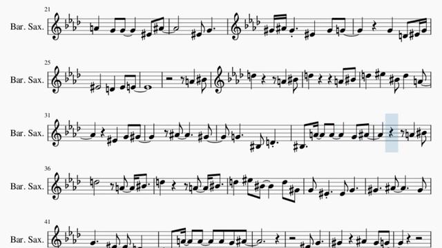 Baritone Sax Sheet Music: How to play Black Hole Sun by Soundgarden смотреть онлайн