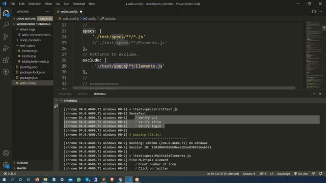 How To Include Or Exclude Any Test In WebdriverIO | Run Specific Test In WebdriverIO смотреть онлайн