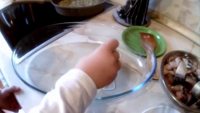 Картофельная запеканка со скумбрией!Potato Casserole With Mackerel!