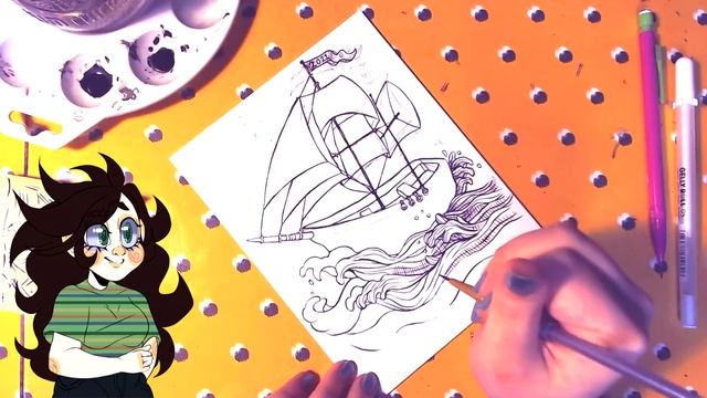 Inktober #3- I finally get to draw a BOAT!!! (Prompt: Vessel) смотреть онлайн