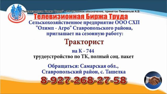 09 03 21 РАБОТА В УЛЬЯНОВСКЕ Телевизионная Биржа Труда 11 смотреть онлайн