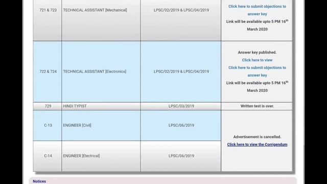 LPSC Answer key & VSSC Exam Date Released смотреть онлайн
