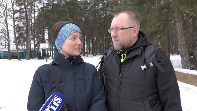 "Trenkturas в Висагинасе". Снег не помеха пешеходным путешествиям. смотреть онлайн