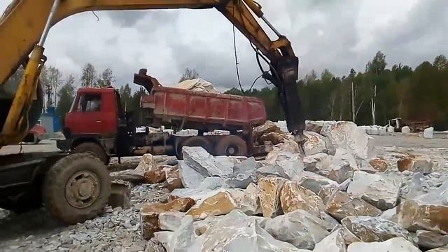 Урал Ресурс. Доставка мраморной породы на участок смотреть онлайн