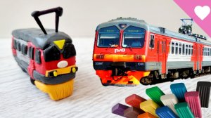 Электричка ЭД 9М из пластилина  Об электричках ЭД 9М