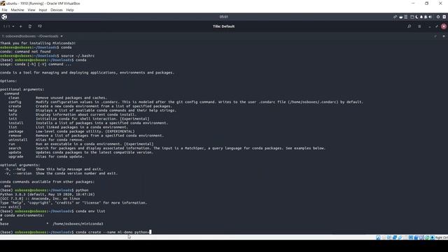 Install miniconda - Ubuntu and Windows10 смотреть онлайн