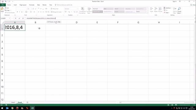 Generate A Random Date Between Two Dates In Excel смотреть онлайн
