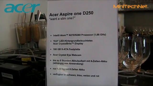 Acer Aspire One D250 Netbook - Acer Pressekonferenz 2009 (DE)