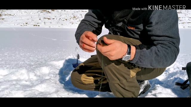 Зимняя рыбалка! Эмоции Адреналин! Прекрасное место! смотреть онлайн