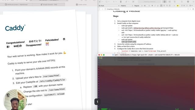 Creating a website with Caddy and Digital Ocean смотреть онлайн