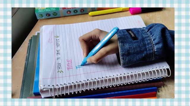 how to take aesthetic notes with minimum effort & minimal supplies смотреть онлайн