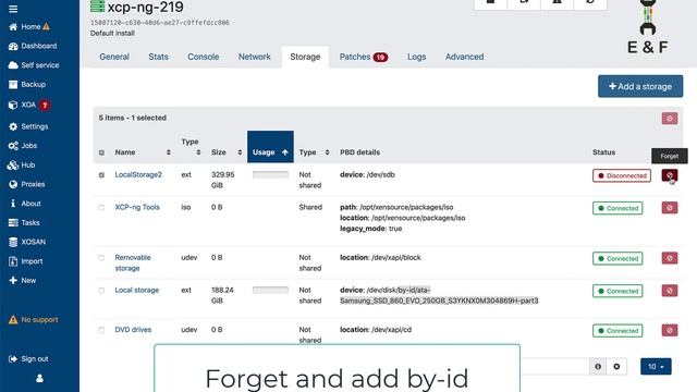 how to add additional hard disk in on XCP-NG - XenServer смотреть онлайн