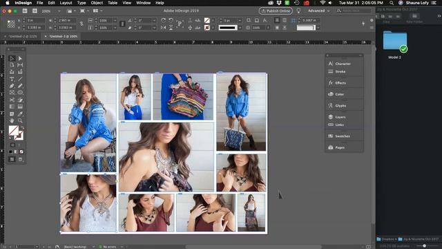 Making an Photo Collage/Grid with InDesign смотреть онлайн