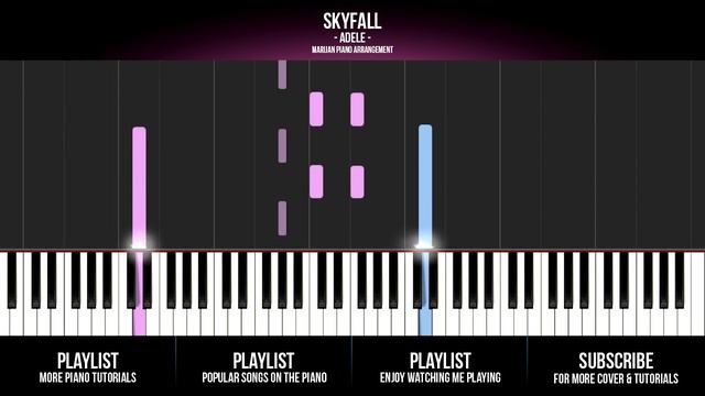 How To Play: Adele - Skyfall | Piano Tutorial смотреть онлайн