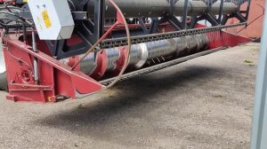 Пример работы жатки на комбайне ACROS 550