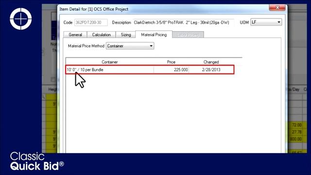Quick Bid : Master Database – Item Detail - Material Pricing смотреть онлайн