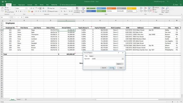 4.7 Excel 2016 Search Replace смотреть онлайн