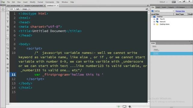 how to write javascript variable.(javascript tutorials) смотреть онлайн