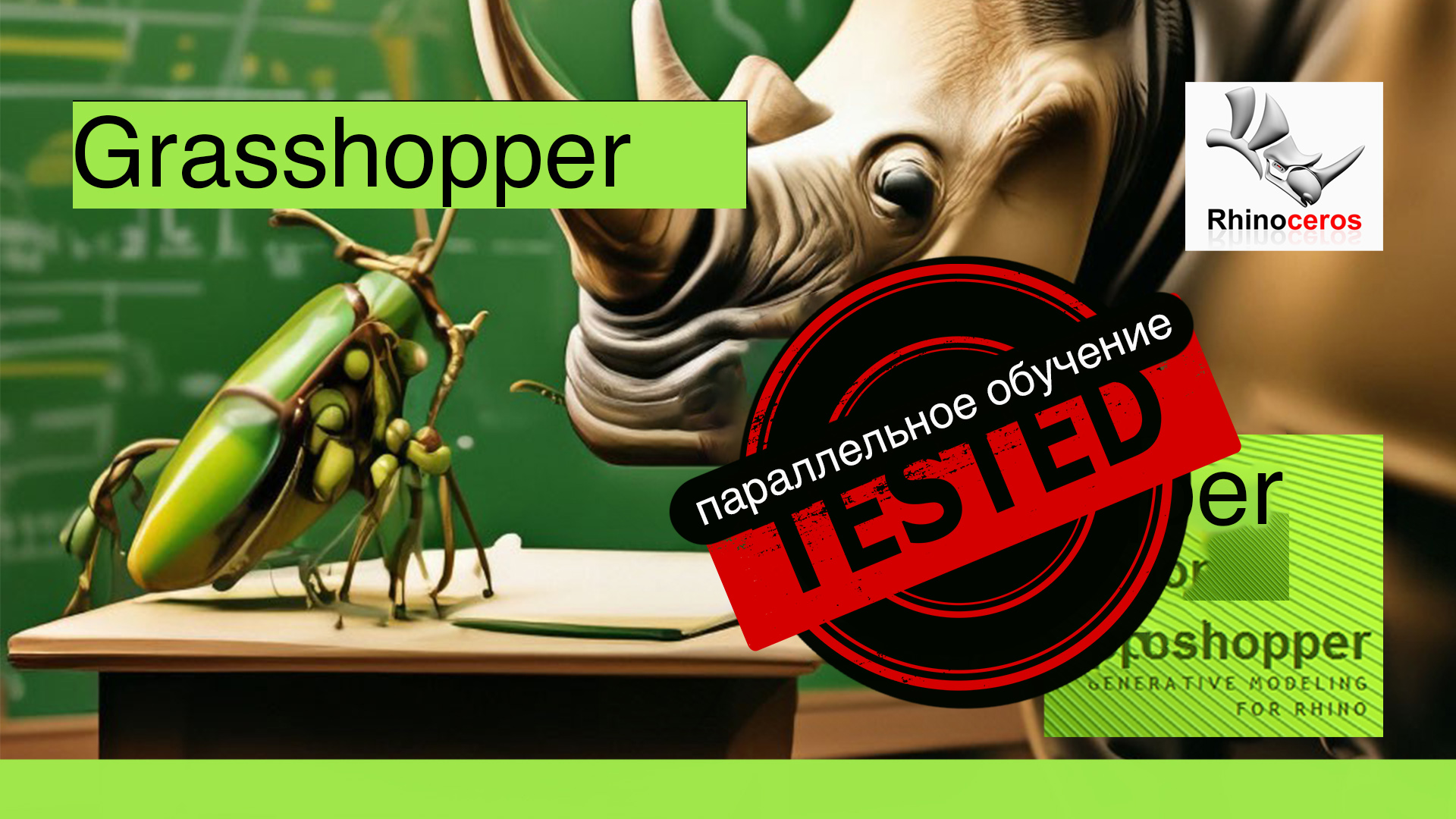 Rhino+ Grasshopper (учим параллельно) 6.2 урок- функции проекции в Grasshopper смотреть онлайн