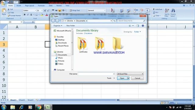 SARVAVASI ONLINE :Microsoft Excel 2007:Office Button: Open -DAY-4 смотреть онлайн