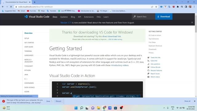 HTML5-02-LAB SETUP & TOOLS INSTALLING || VS CODE || LIVE SERVER || смотреть онлайн