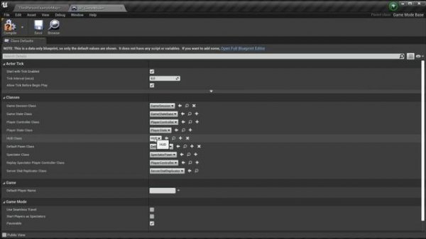 Урок 8. Класс GameMode