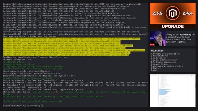 Live: Attempting to upgrade Magento Open Source 2.3.5 to 2.4.4 (Experiments & Research) смотреть онлайн