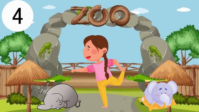 Zoo Yoga Freeze Dance | Brain Break | Workout for Kids | Just Dance | Cute Animals смотреть онлайн