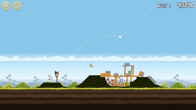Angry Birds прохождение уровень 1 Великий обман смотреть онлайн