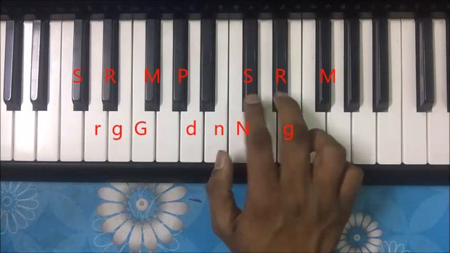 Ye Raat Bhigi Bhigi - Harmonium Piano Notes Tutorial смотреть онлайн