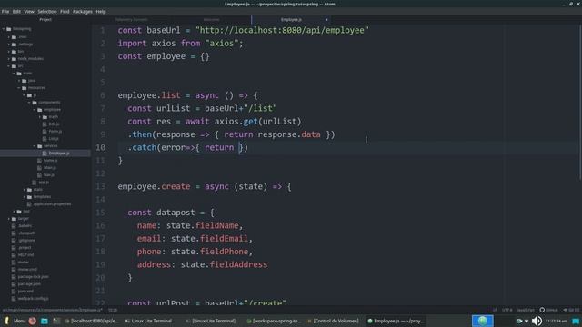 CRUD – Spring Boot + ReactJS + API Rest + MySQL #6 List смотреть онлайн
