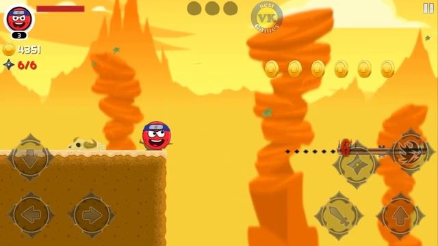 Red Ninja Hero 4 : Ball Bounce Adventure Part 2 (Gameplay No Comentary) смотреть онлайн