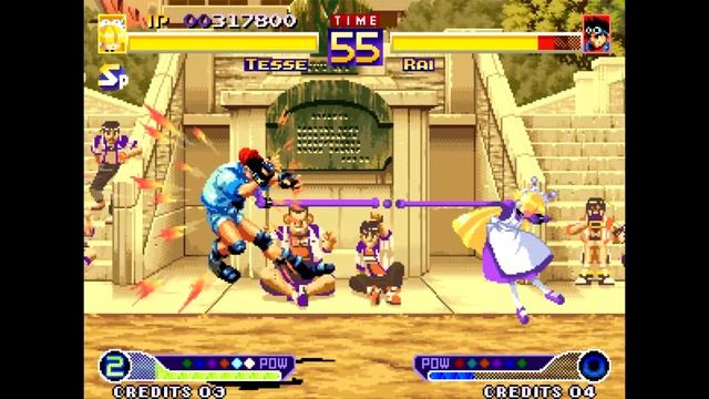 Lets play Waku Waku 7 Tesse (neo geo arcade) HD смотреть онлайн