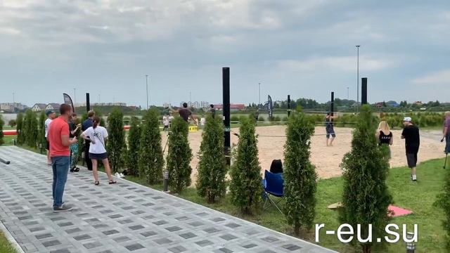 Открытие площадки Slackline в Русской Европе Калининград. смотреть онлайн