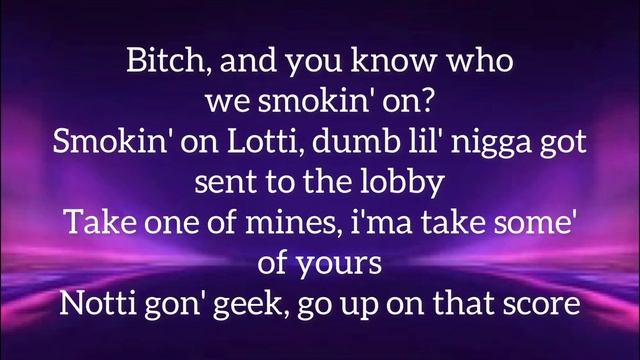 Notti Osama X DD Osama X SugarHill Ddot X - Too Tact (lyrics) “you Know That We Smokin' On Lotti”