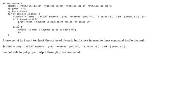 DevOps & SysAdmins: How can execute complicated linux command inside perl? смотреть онлайн