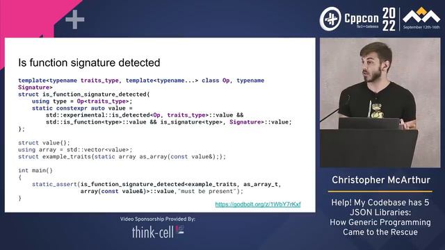 Help! My Codebase has 5 JSON Libraries - How Generic Programming Rescued Me - Christopher McArthur смотреть онлайн