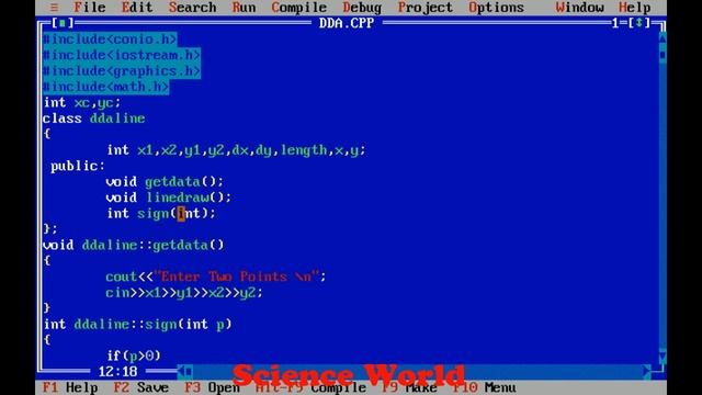 Program On DDA Line Drawing Algorithm | C++/C Program Explain For DDA Algorithm смотреть онлайн