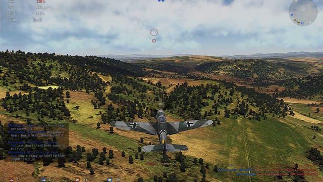 падение набора скорости Bf.109F-4 смотреть онлайн