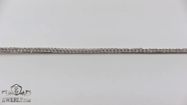 Серебряная цепочка на шею, эксклюзивное плетение Молния. смотреть онлайн