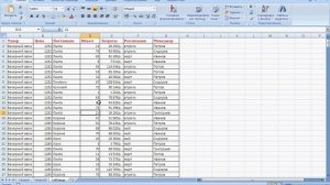 2) Microsoft Excel: выделение фрагментов таблицы