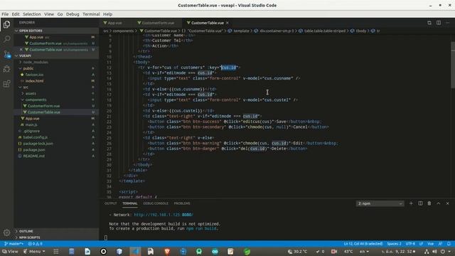 วิดีโอแสดงการสร้าง Front-End-Web โดยใช้ VueJS เรียกใช้ REST API ของ Spring Boot смотреть онлайн