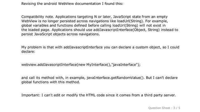 HTML : How to inject a javascript script in a webview before the html load in android 7 смотреть онлайн