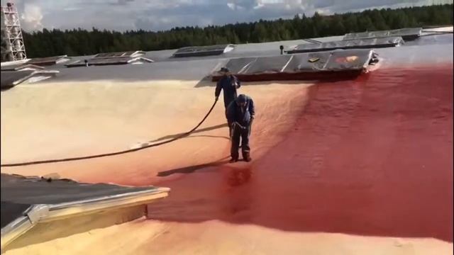 Ремонт мягкой кровли полимочевиной (polyurea coating) смотреть онлайн