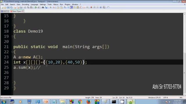 varargs method in java in hindi part -9 смотреть онлайн