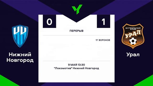 ЮФЛ П-2. 4 тур. Академия «Нижний Новгород» - «Урал». смотреть онлайн