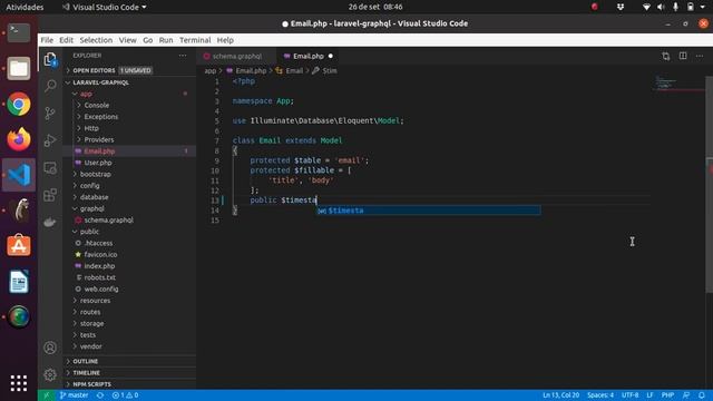 CRUD usando GraphQL + Lighthouse + Laravel + Postgres + JWT 20/25 Erro Comum ao criar Mutations смотреть онлайн