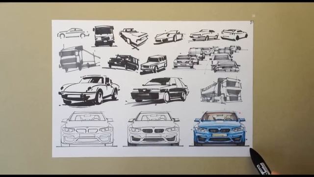Как рисовать автомобили How to draw cars смотреть онлайн