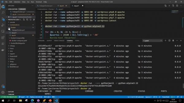15 Visual Studio Code\Git\GitHub Docker Ubuntu